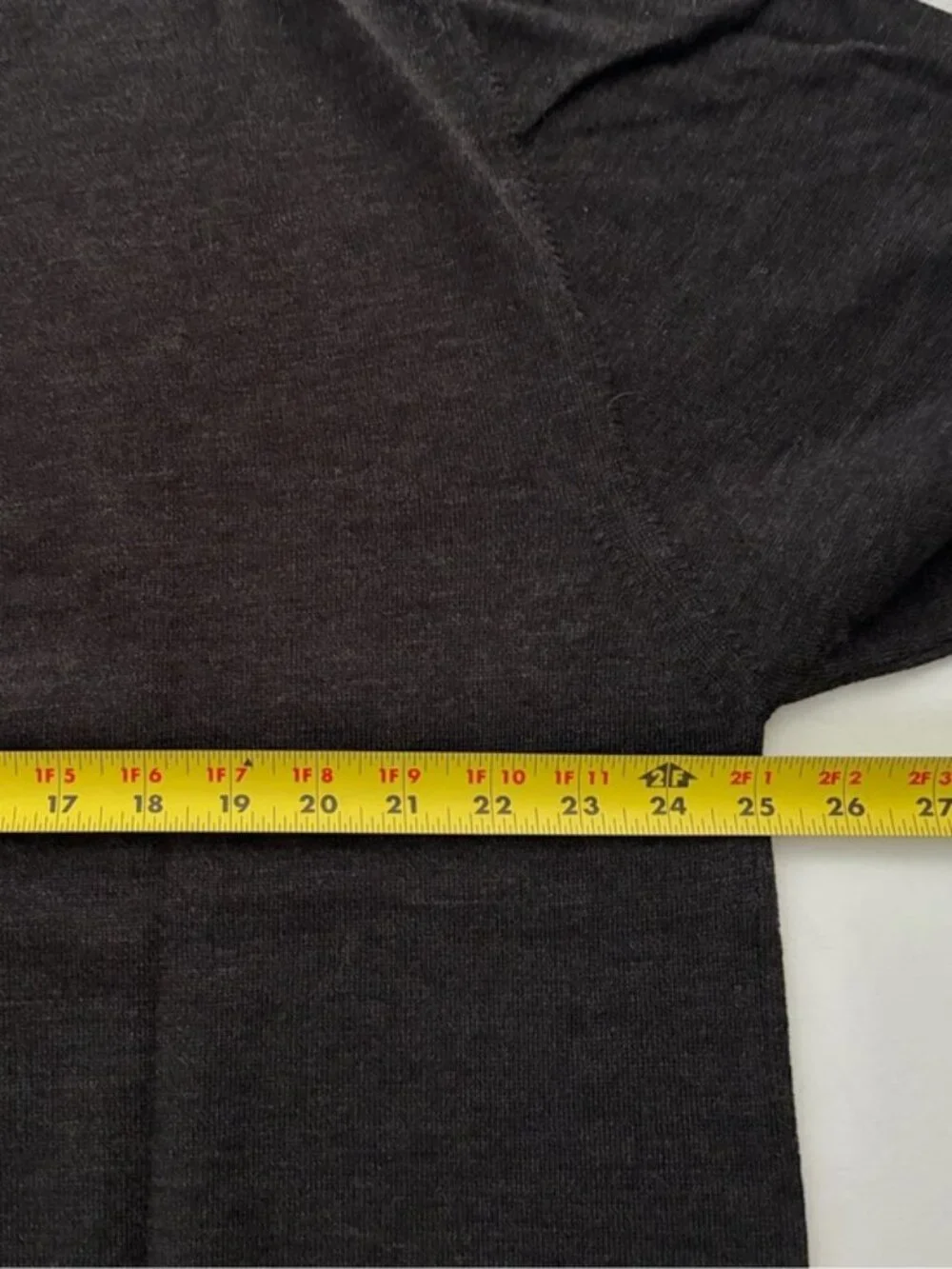 Cellini Italy Sweater Men’s Crewneck Sweater Pure New Wool Grey Charcoal XXL